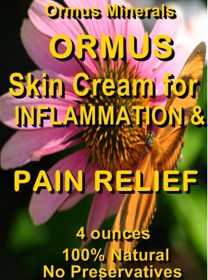 Ormus Minerals -Ormus Skin Cream for Inflammation and Pain Relief